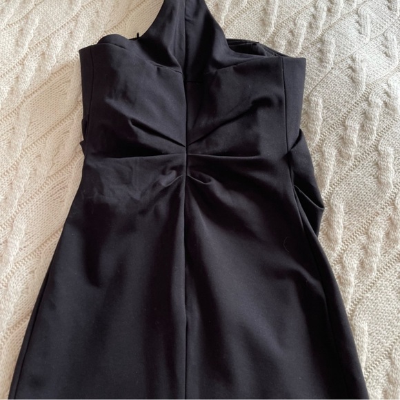 Zara Midi Dress with Choker and Draped Detail - Picture 4 of 6